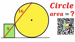 Can you calculate area of the Yellow Circle? | (Rectangle) | #math #maths | #geometry