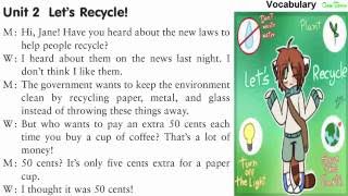 Listening Practice Throught Dictation 1 - Unit 2 : Let's Recycle