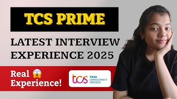 TCS PRIME Interview Experience 2025 | All Questions Revealed 🤯