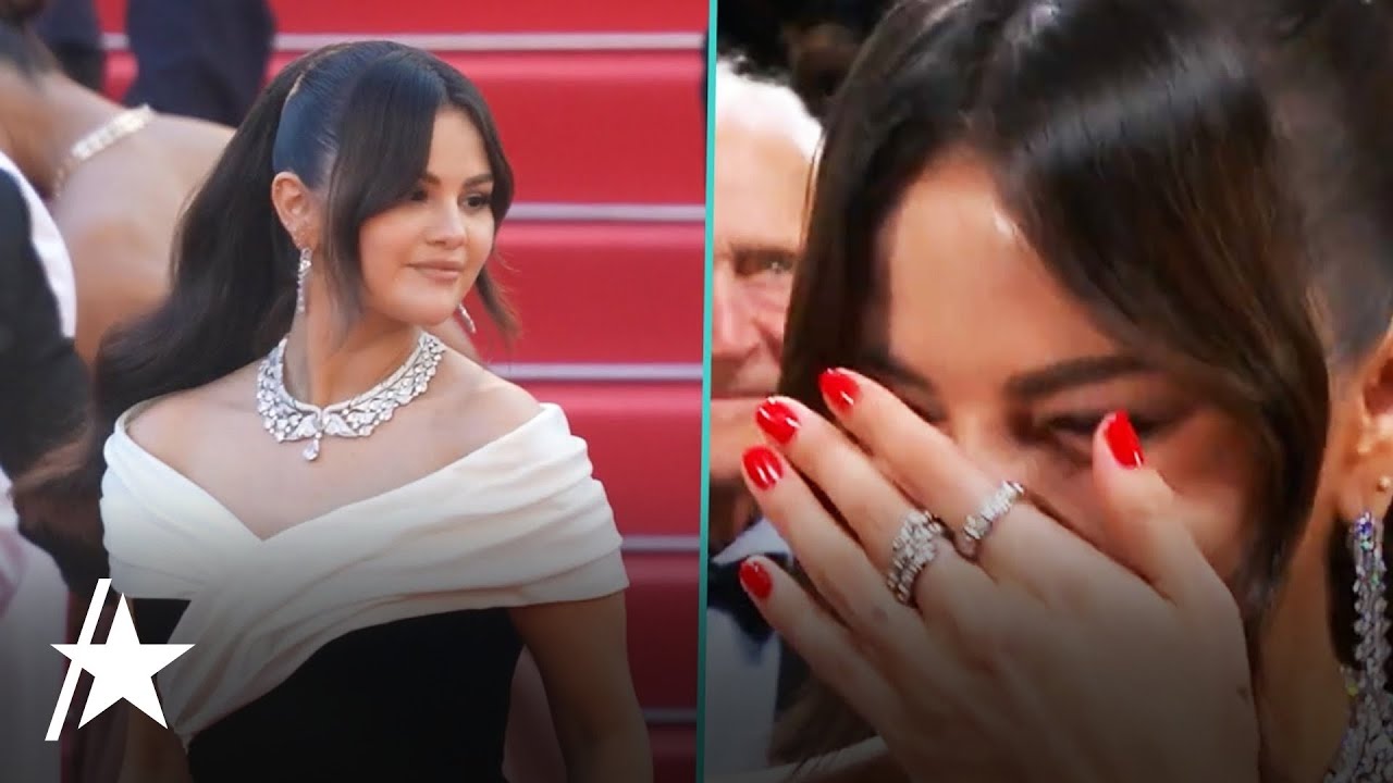 Selena Gomez TEARS UP During Standing Ovation At Cannes Film Festival