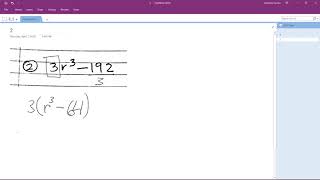 Factor 3r^3 - 192 completely