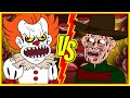 Pennywise vs Freddy Krueger (Parody Animation)