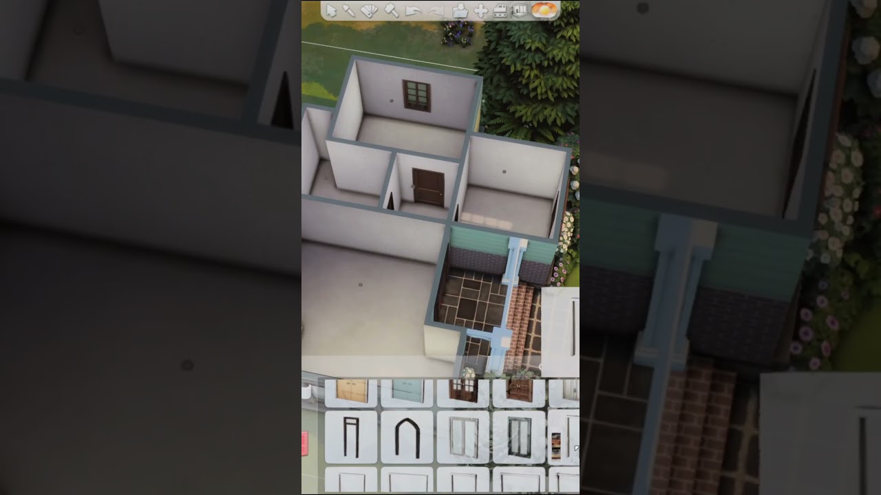 Building the CUTEST base game starter in The Sims ☕✨  