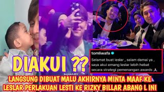 LANGSUNG DIBUAT MALU AKHIRNYA MINTA MAAF KE LESLAR AKUI INI PERLAKUAN LESTI KE RIZKY BILLAR ABANG L