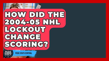 How Did The 2004-05 NHL Lockout Change Scoring? - Puck Stats Central