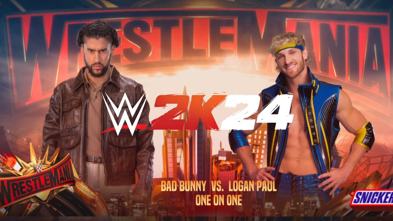 WWE 2K24 WrestleMania 41 | Bad Bunny vs Logan Paul (PS5 Gameplay) - YouTube