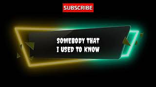 Somebody That I Used To Know  Gotye   Slowjam Remix    Djretchie Navejas Remix 