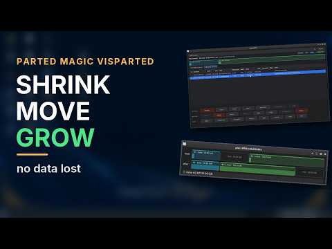 VisParted: Shrink, Move and Grow Partitions Without Losing Data | Parted Magic