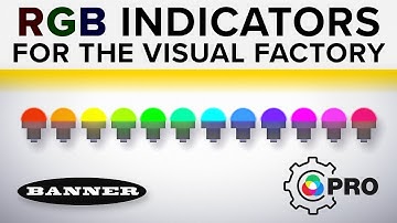 Banner Programmable RGB Indicators for the Visual Factory