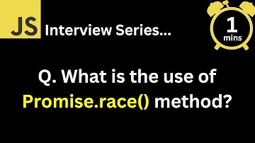 JavaScript Interview - V Waarvoor wordt de Promise race-methode gebruikt?