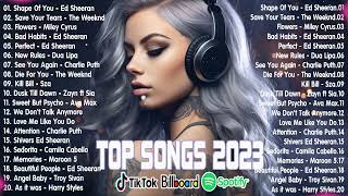 Top 100 Songs Of 2023 - The Weeknd, Maroon 5, Ed Sheeran, Justin Bieber, Dua Lipa, Adele, Ava Max