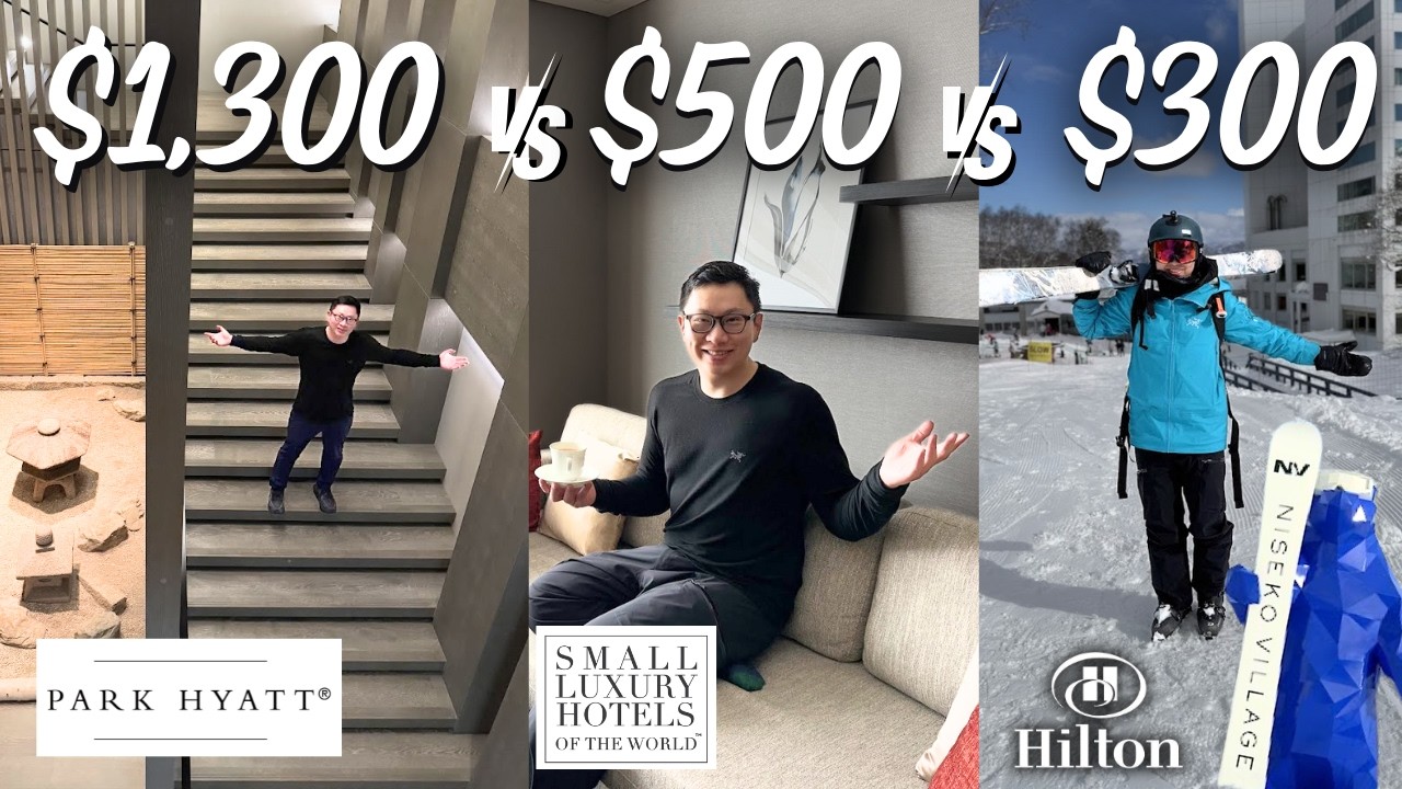 Niseko Luxury Ski Showdown: Park Hyatt $1,300 vs Hilton $500 vs Hinode Hills $300