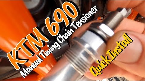 KTM 690 Manual Cam Chain Tensioner Install
