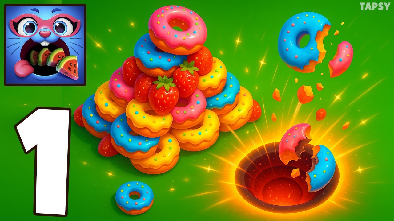 🕳️All in Hole Gameplay Walkthrough Part 1 – Ultimate Hole Run (Android,iOS)