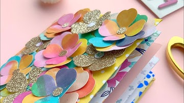 Mini Album with Vellum Binding and Fun Pockets!🌸 6x8 Paper Pad