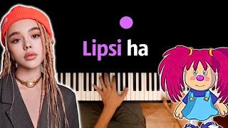 Video thumbnail of "Барбарики & Instasamka - Lipsi ha (детская версия) ● караоке | PIANO_KARAOKE ● ᴴᴰ + НОТЫ & MIDI"