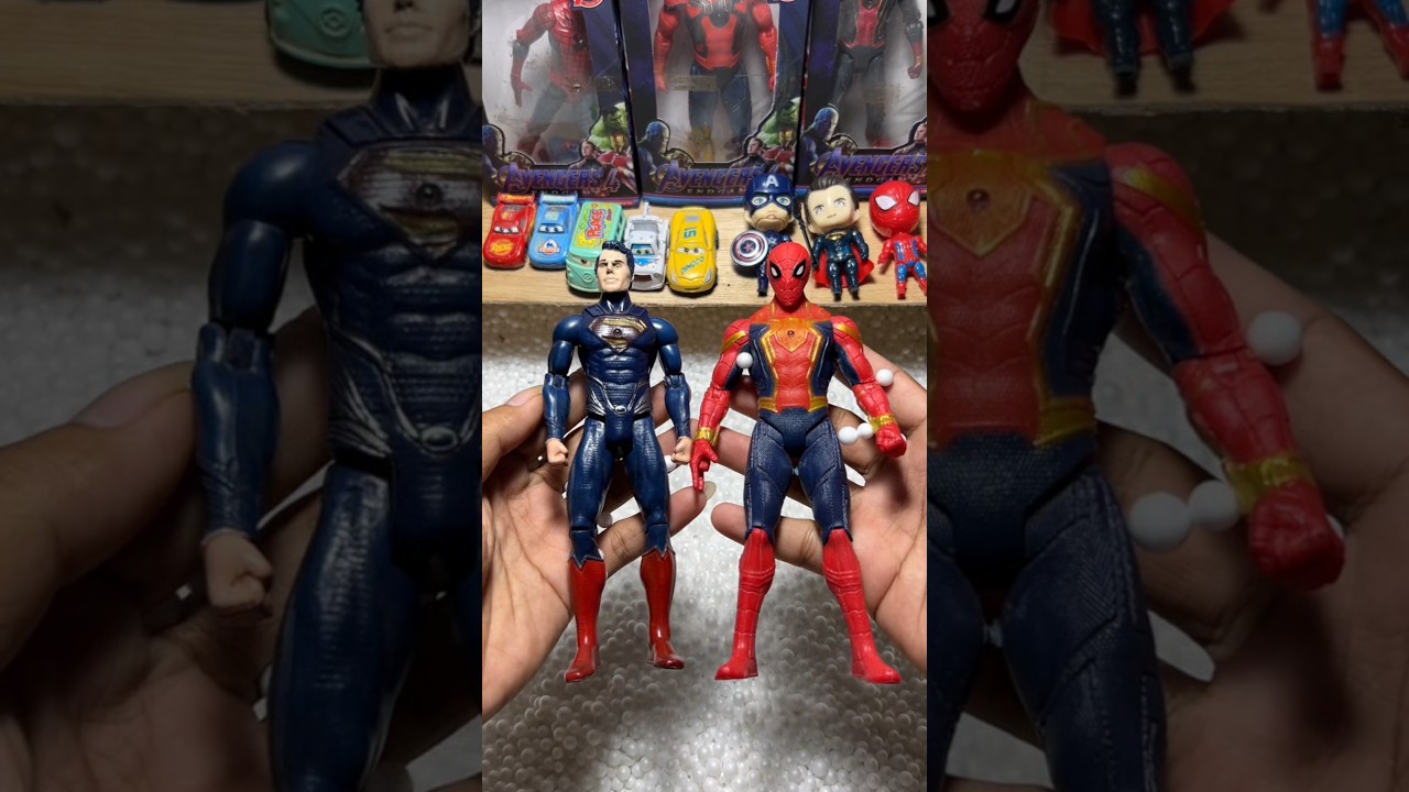 hunting toys Superman vs Spider-Man