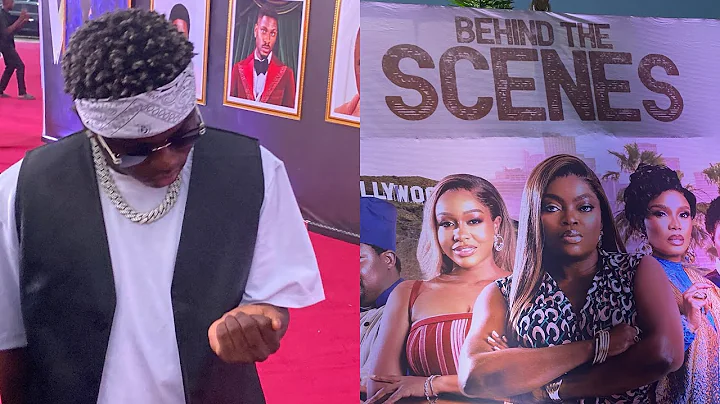 AYOMAFF LIVE AT THE PREMIERE OF BTS THE MOVIE BY FUNKE AKINDELE AS HE SHINES IN WITH HIS SECURITY 