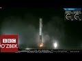 Ерга вертикал қўнган SpaceX ракетаси