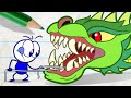 Pencilmate and His Pet Dragon!! - New Pencilmation Cartoons