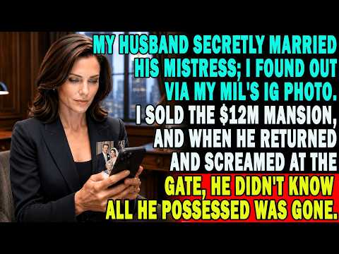 My Husband Secretly Married His Mistress.I Sold The $12m Mansion; He Returned Screaming At The Gate.
