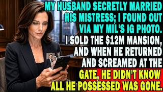 My Husband Secretly Married His Mistress.I Sold The $12m Mansion; He Returned Screaming At The Gate.