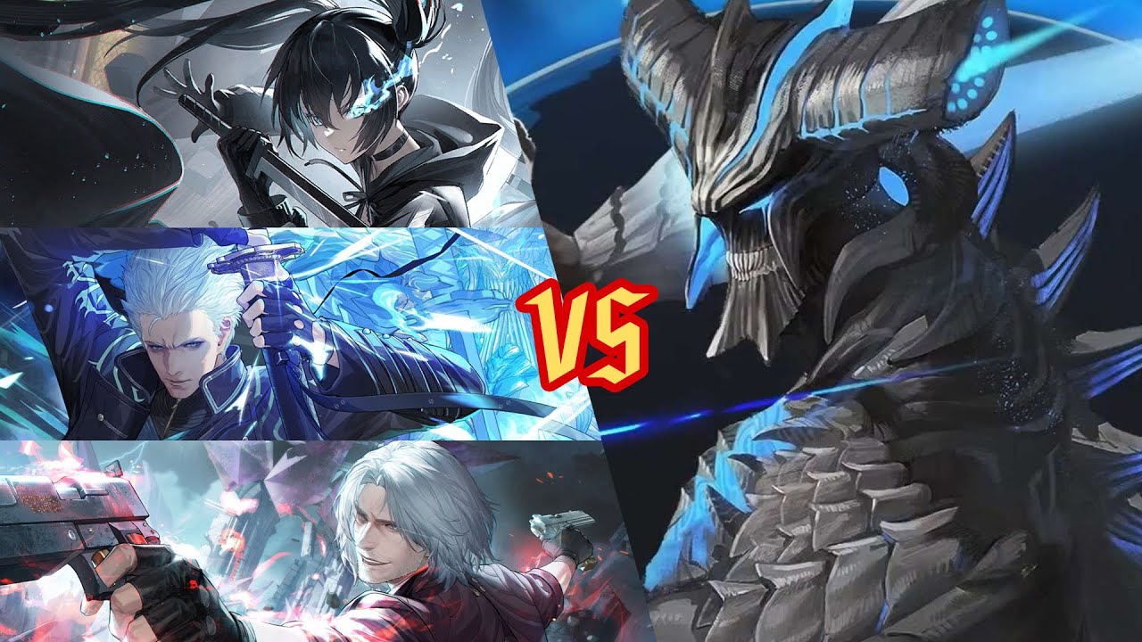 [PGR] Black★Rock Shooter (ft. the twin brothers) beat Mirrored Vergil