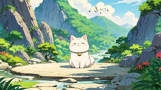 MEOW-Fi Zen Garden 🧘‍♂️ Meditative Lofi Mix 🌿🎶✨ [chill beats/sounds for meditation/relaxation]