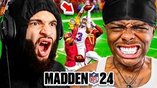 PRINCEJMG AND ANGEL VS WAVYMELLO AND DIEGO ONE OF THE FUNNIEST MADDEN GAME EVER!