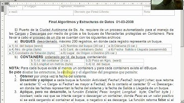 Algoritmos I con Pascal - Final 2008/03/01 (Buques, Parte 1)
