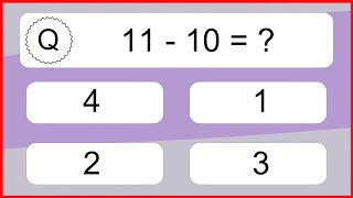 20 Subtraction Quiz Exercises for Kids: Numbers Up to 20