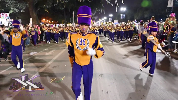 Edna Karr High School Marching In the 2020 Krewe o...