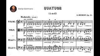 Anton Arensky - String Quartet No. 2, Op. 35 (1894)