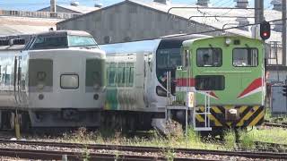 E257系モトM205編成（試験塗装）_E257系モトM202編成が解体線へ移動　長野総合車両センター