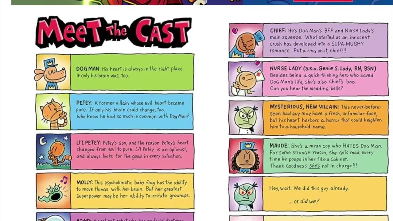 Dog man the scarlet shedder sneak peak on meet the cast. Real not fake