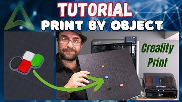 "PRINT BY OBJECT" CREALITY PRINT 6: Tutorial. Print Multiple Models, ONE at a time, on a 3D Printer