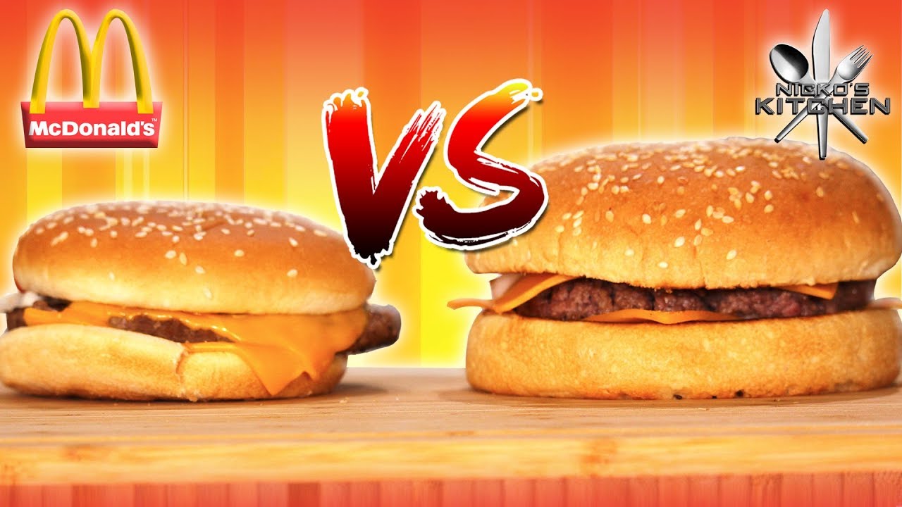 McDONALDS QUARTER POUNDER With CHEESE Vs HOMEMADE Why Does It Look S