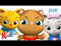 Three Little Kittens + More | Best of KiiYii Songs | ABC and 123 | Nursery Rhymes &amp; Kids Songs