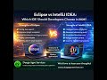 Software - EP - 42 - Eclipse vs IntelliJ IDEA जावा के लिए एक्लिप्स या इंटेलीज चुनें
