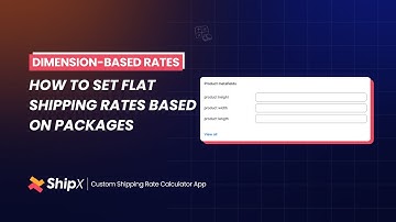 How to Set Flat Shipping Rates Based on Packages in ShipX | Shopify App | ShipX User Guide