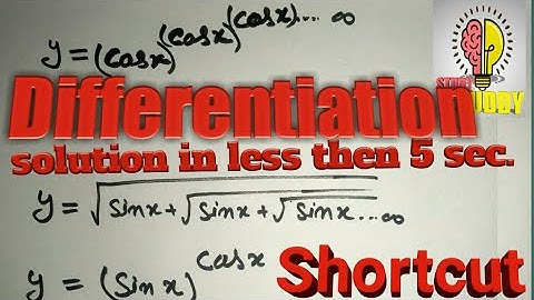 Differentiation Shortcuts  for Jee / BHU /JMI /NDA