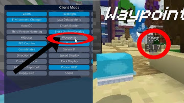 How to use waypoint in Onix Client? #mineacraftclient #minecraft #minecraftbedrock
