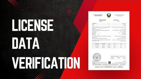 How To Get Driving License Verification Certificate in UAE