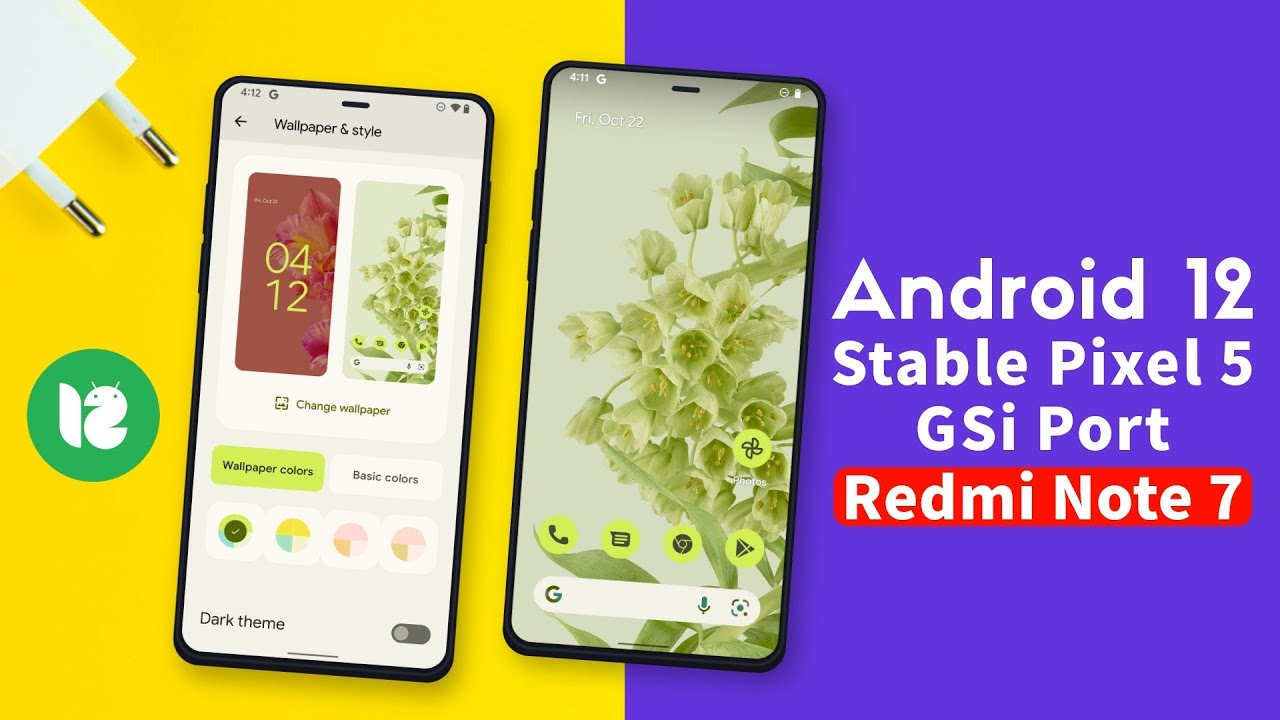 😍Android 12 Stable Pixel 5 Flashable GSi Port For Redmi Note 7/7s ...