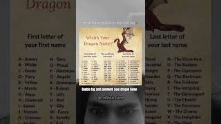 Find Your Dragon 🐲 Name ❓ #shorts #ytshorts #youtubeshorts #trillionface #dragon Resimi