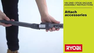 RYOBI: 18V ONE+ Stick Vac Kit Assembly 