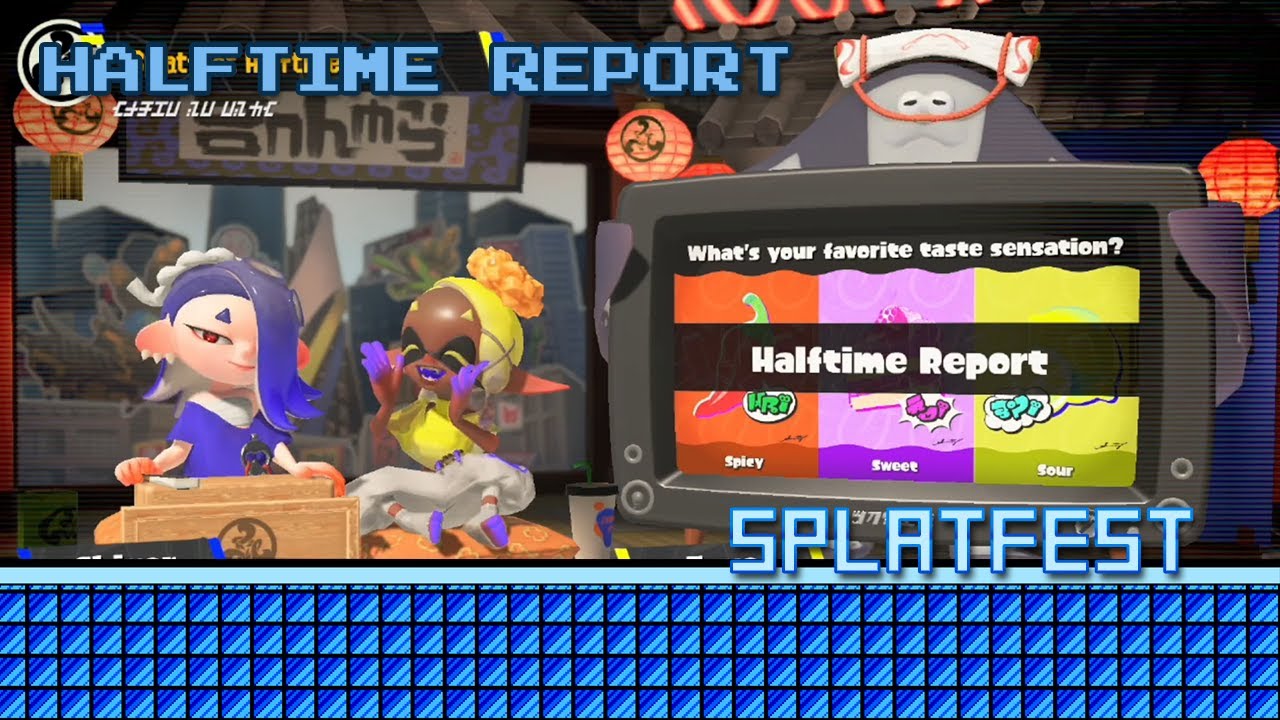 Splatoon 3 - Splatfest Halftime Report - Spicy vs Sweet vs Sour - YouTube
