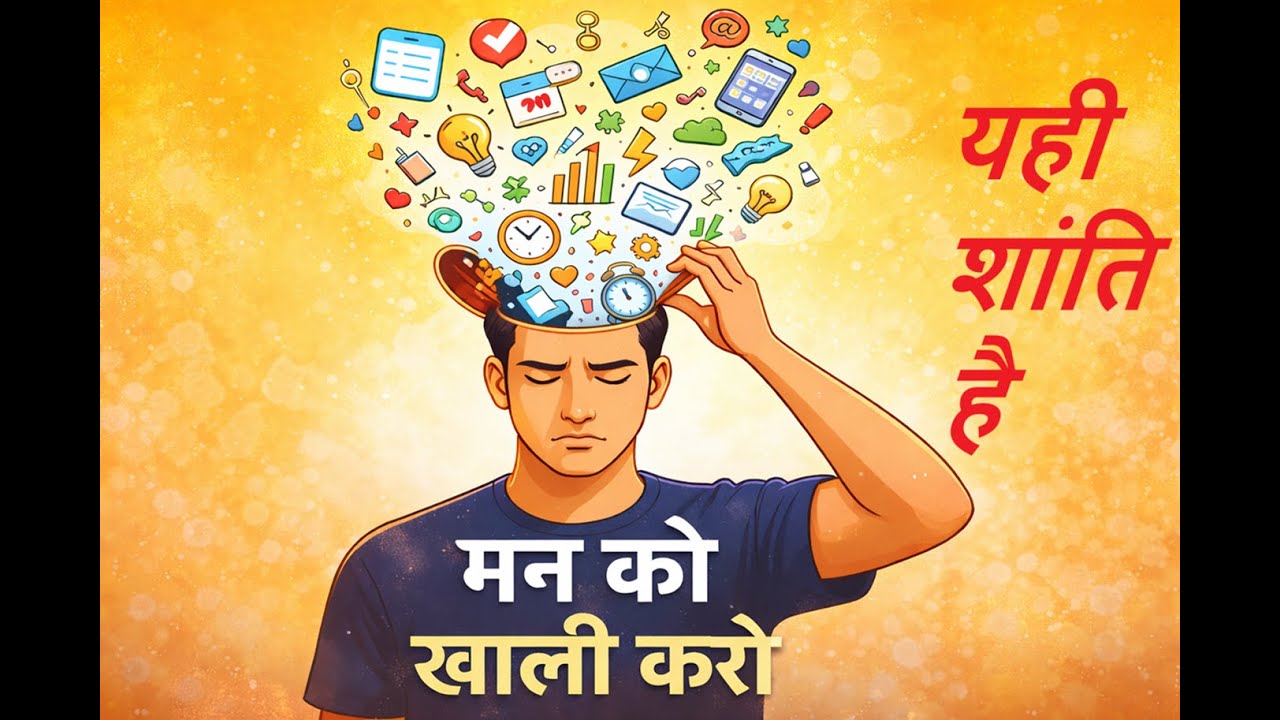 मन को खाली करना सीखो — तभी जीवन शांत होगा