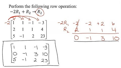 Row Operation: Multiply Row by Constant and Add to Another Row