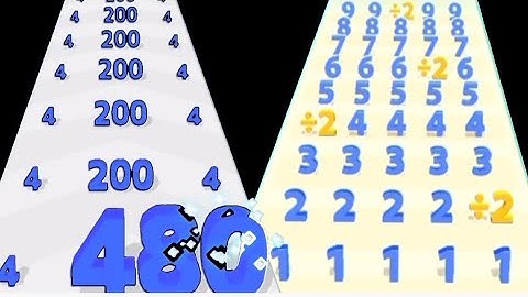 New Record Math Games - Numbers Run Merge Vs Number Merge Run